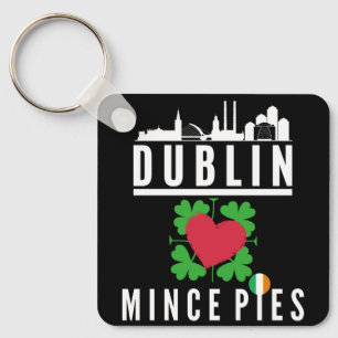 Dublin Kärlek Mince Paj Cityscape Nyckelring