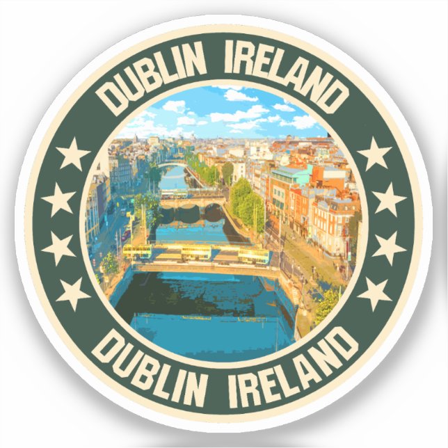 Dublin Klistermärken (Framsida)