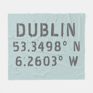 Dublin Latitude Longitud Fleecefilt