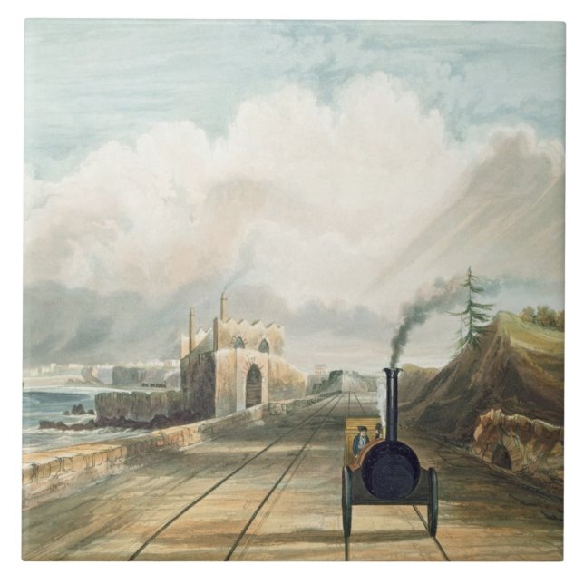 Dublin och Kingstown järnväg: Från spången Kakelplatta (Framsidan)