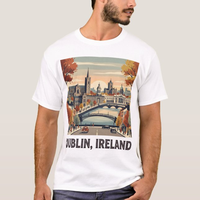 Dublin på hösten t shirt (Framsida)