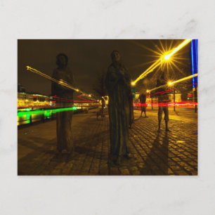 Dublin på natten vykort