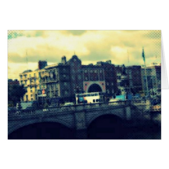 Dublin Pop Art Hälsningskort (Framsidan Horizontal)