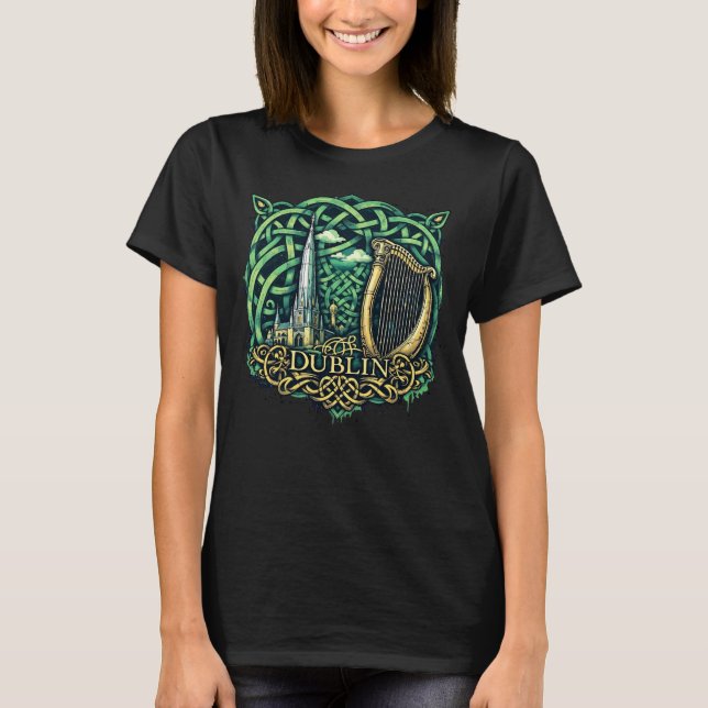Dublin Republiken Irland T Shirt (Framsida)