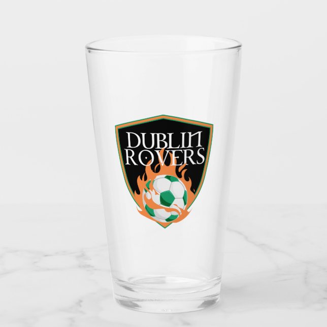 Dublin Rovers Pint Glass Glaskopp (Framsida)