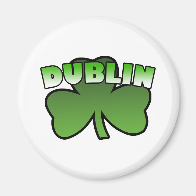 Dublin Shamrock Magnet (Framsidan)