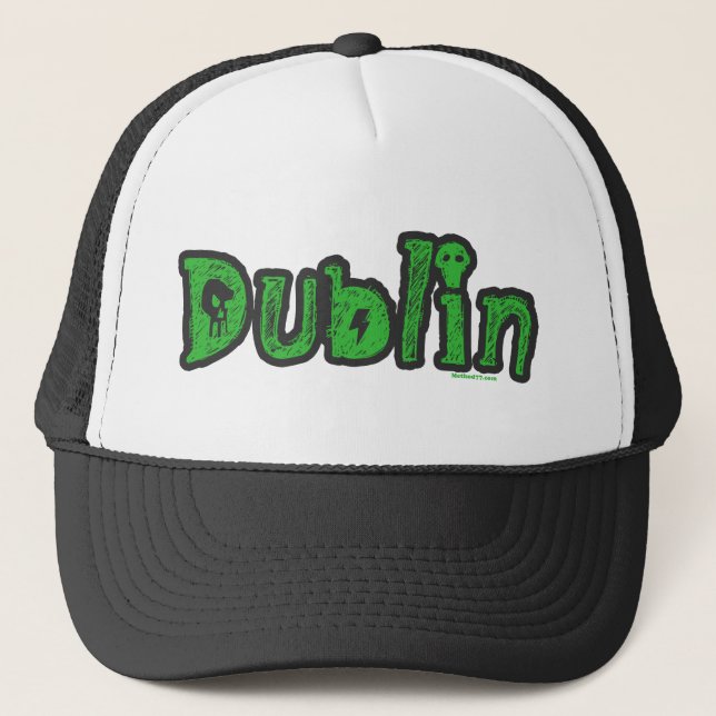 Dublin Skull Hats Truckerkeps (Framsida)