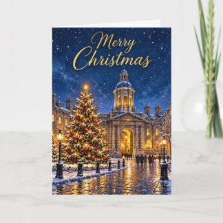 Dublin Snöig julkväll Helgkort