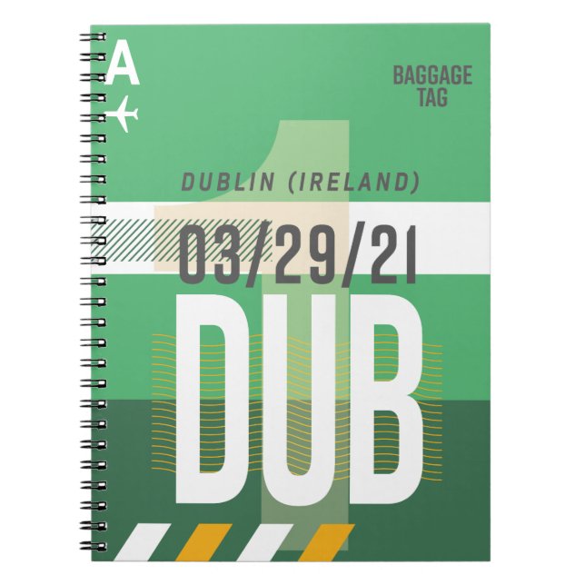Dublin - Travel Journal Anteckningsbok (Framsidan)