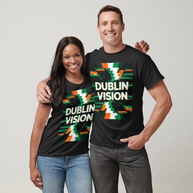 Dublin Vision Glitch Momentum T Shirt (Unisex)