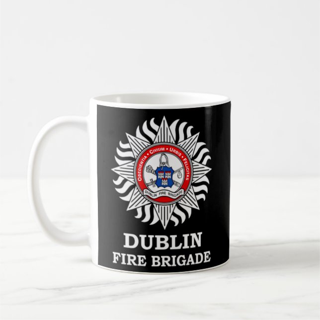 Dublinbrandkåren Irish Firefighter Fire Departm Kaffemugg (Vänster)