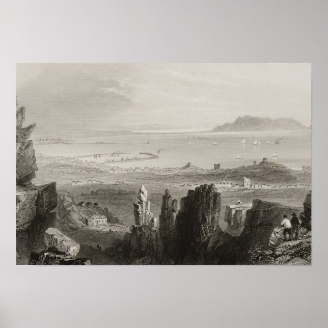 Dublinbukten från Kingstown Quarries Poster (Framsidan)