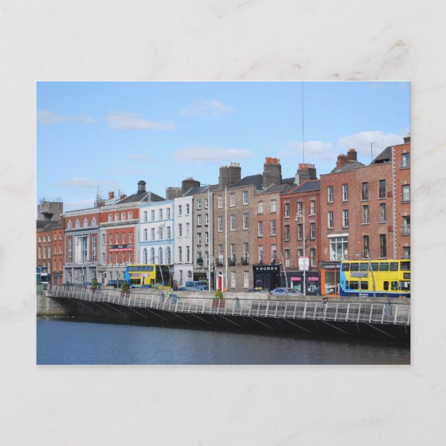 Dublincentret i Liffey Vykort (Framsida)