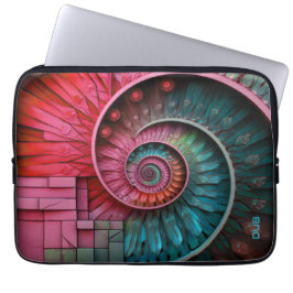 Dubman Designs: Fibonacci Mosaic Spiral Laptop Fodral