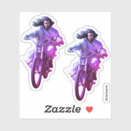 Dubman Does Design: Jesus on Wheels, Heaven sent Klistermärken