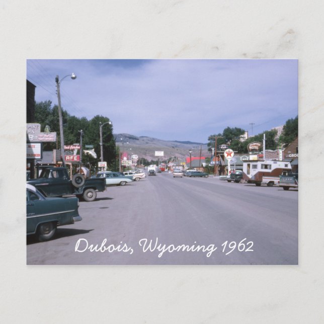 Dubois Wyoming 1962 Postcard Vykort (Framsida)