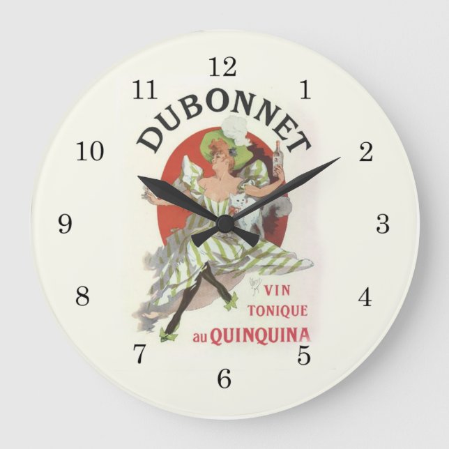 Dubonnet Dam Wall Clock Stor Klocka (Framsida)