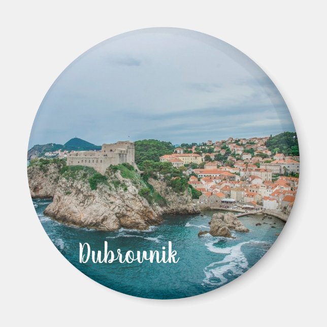 Dubrovnik hamn och stadskärna magnet (Framsidan)