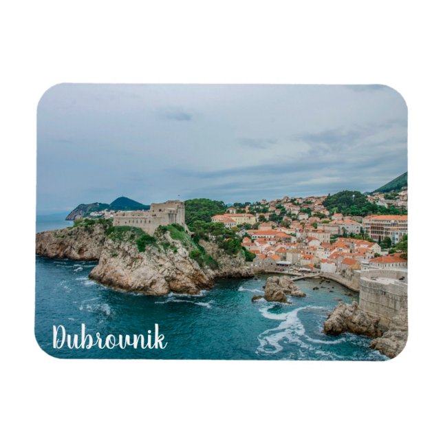 Dubrovnik hamn och stadskärna magnet (Horisontell)