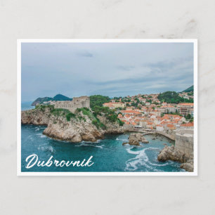 Dubrovnik hamn och stadskärna vykort