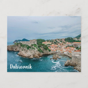 Dubrovnik hamn och stadskärna vykort