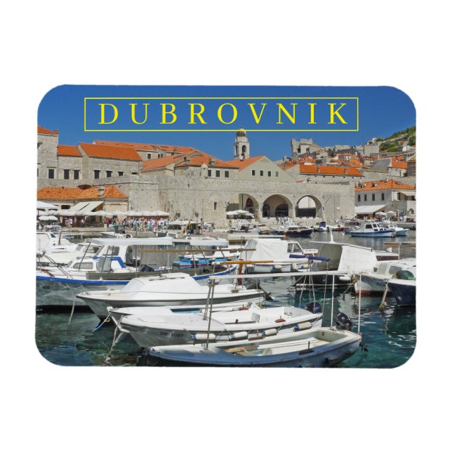 Dubrovnik hamnvy - kylmagnet magnet (Horisontell)