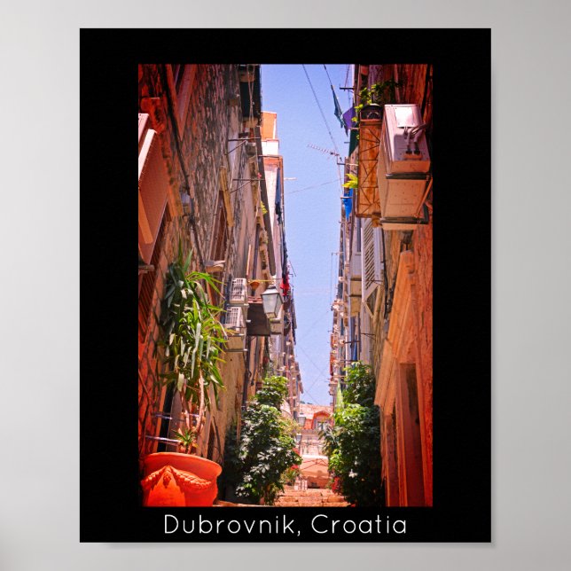 Dubrovnik Inside the Old City Walls II Poster (Framsidan)