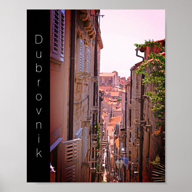 Dubrovnik Inside the Old City Walls III Poster (Framsidan)