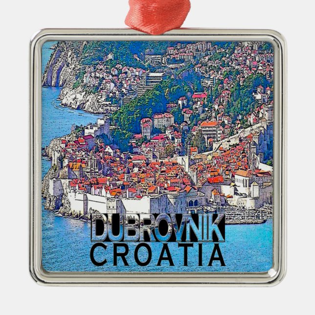 Dubrovnik Julgransprydnad Metall (Framsidan)