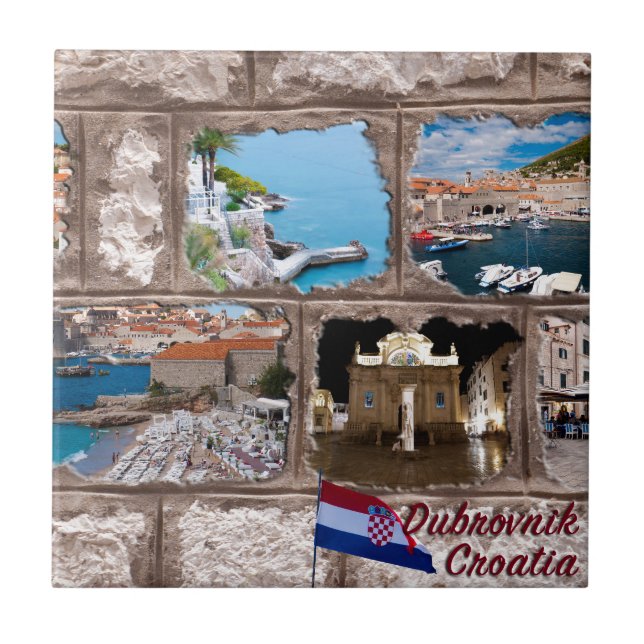 Dubrovnik Kakelplatta (Framsidan)