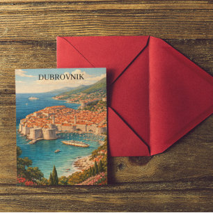 Dubrovnik, Kroatien – Adriatiska pärlan Resa Vykort
