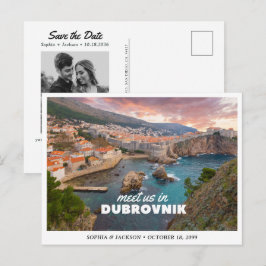Dubrovnik Kroatien Bröllopshelg Spara Datum Vykort