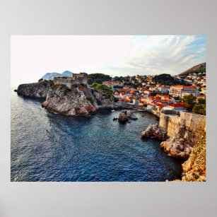 Dubrovnik, Kroatien Castle Poster