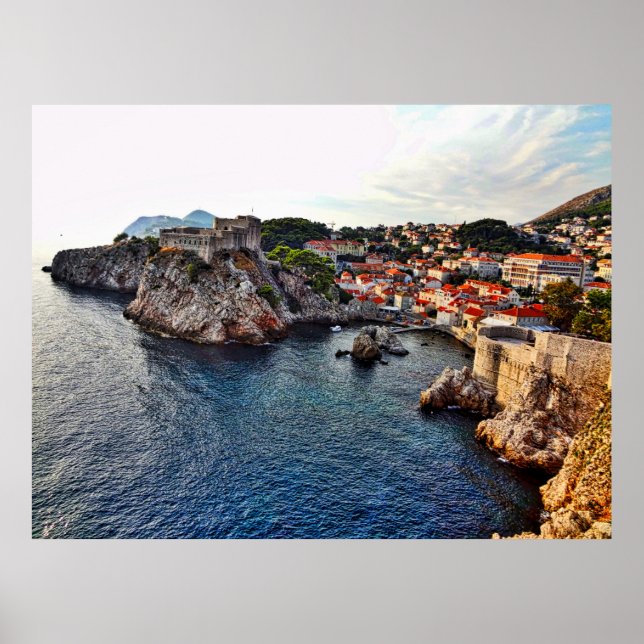 Dubrovnik, Kroatien Castle Poster (Framsidan)
