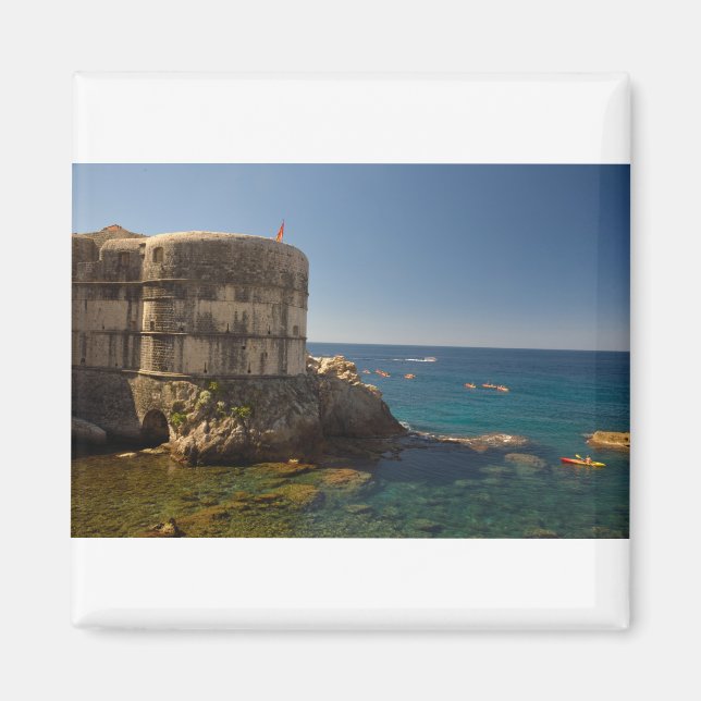 Dubrovnik, Kroatien. Fort Bokar. Magnet (Framsidan)