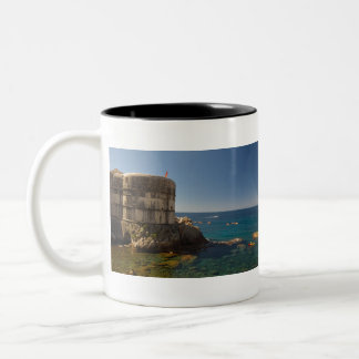 Dubrovnik, Kroatien. Fort Bokar. Två-Tonad Mugg