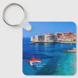 Dubrovnik | Kroatien | Hrvatska | Adriatiska havet Nyckelring