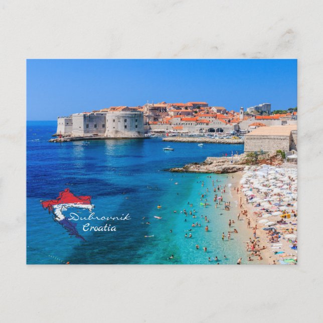 Dubrovnik | Kroatien | Hrvatska | Adriatiska havet Vykort (Framsida)
