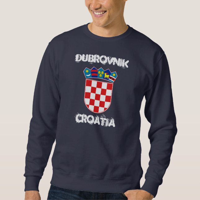 Dubrovnik, Kroatien jackande arm Lång Ärmad Tröja (Framsida)