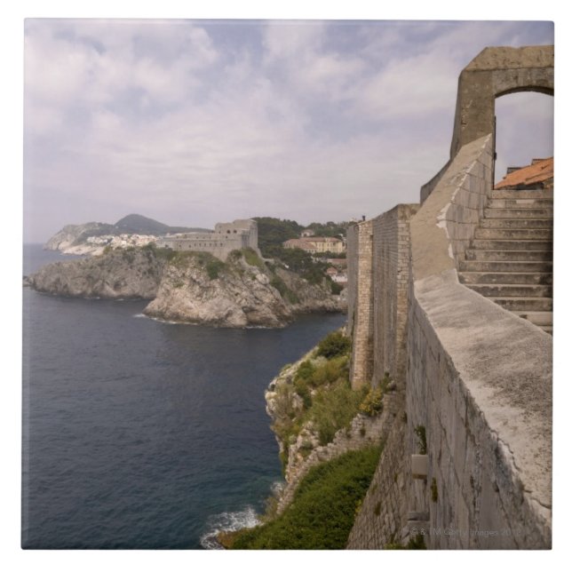 Dubrovnik Kroatien Kakelplatta (Framsidan)