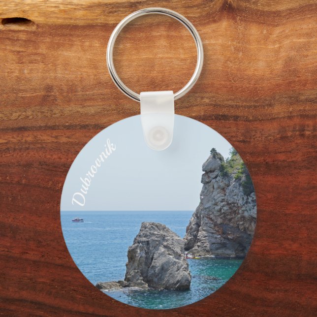 Dubrovnik Kroatien Klippor Semester Nyckelring (Framsida)