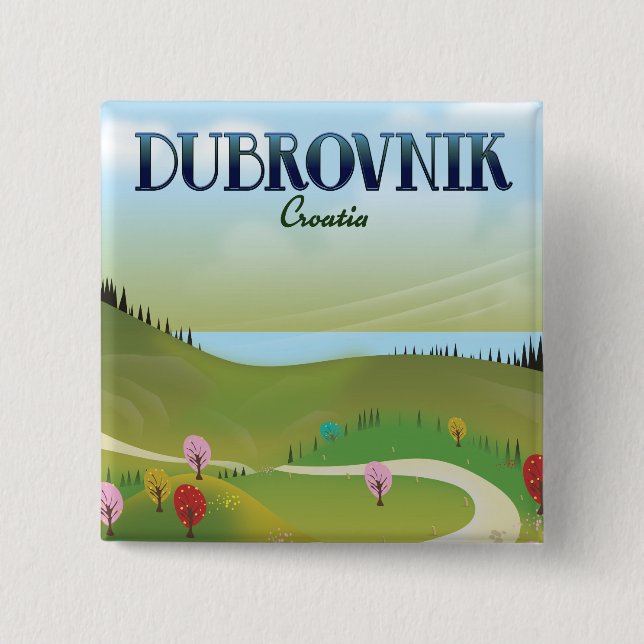 dubrovnik kroatien landskapsaffisch. knapp (Framsida)