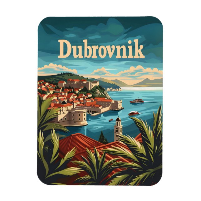 Dubrovnik Kroatien Magnet (Vertikal)