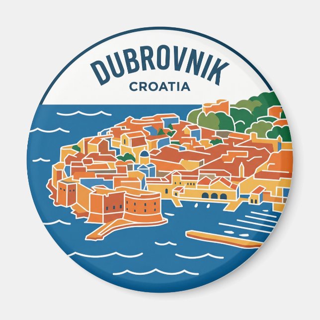 Dubrovnik Kroatien Magnet (Framsidan)