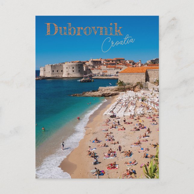 Dubrovnik Kroatien Resa Vykort (Framsida)