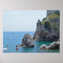 Dubrovnik Kroatien Sten Helgdag Poster