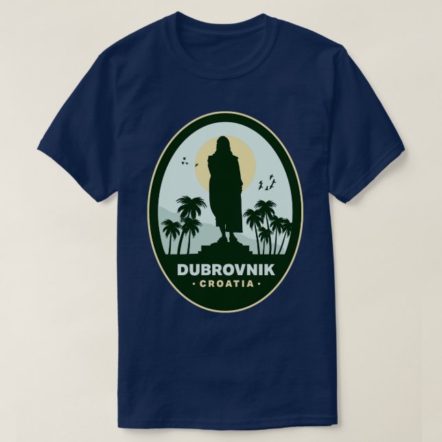 Dubrovnik Kroatien T Shirt (Design framsida)