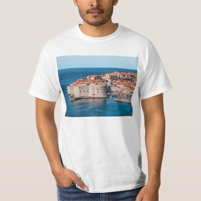 Dubrovnik Kroatien Tee Shirt (Framsida)
