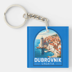 Dubrovnik Kroatien Travel Art Vintage