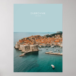Dubrovnik, Kroatien, Travel Artwork Poster